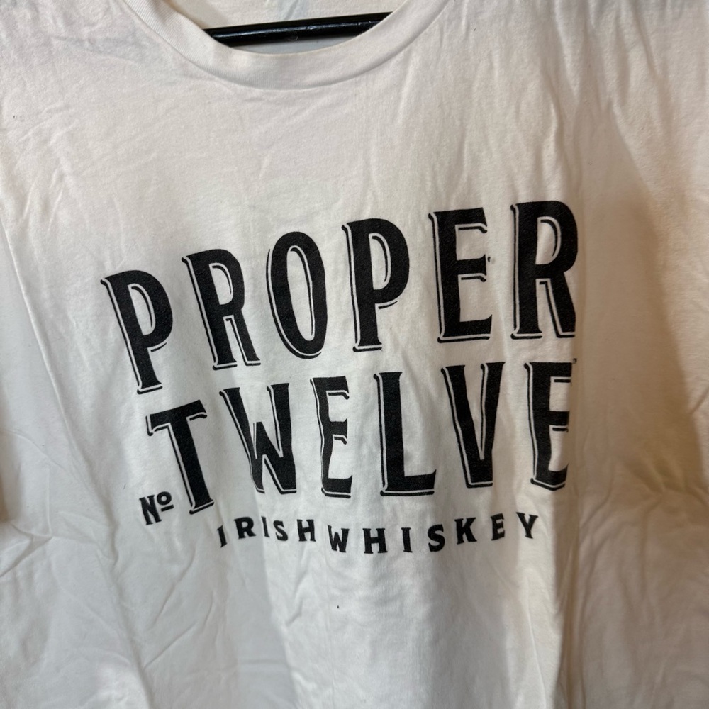 Proper Twelve Irish Whiskey White T-Shirt - Picture 2 of 5